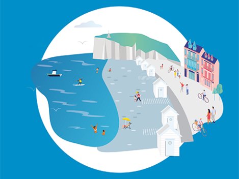 Campagne de communication Mairie Mers les Bains par l'agence Kromi 