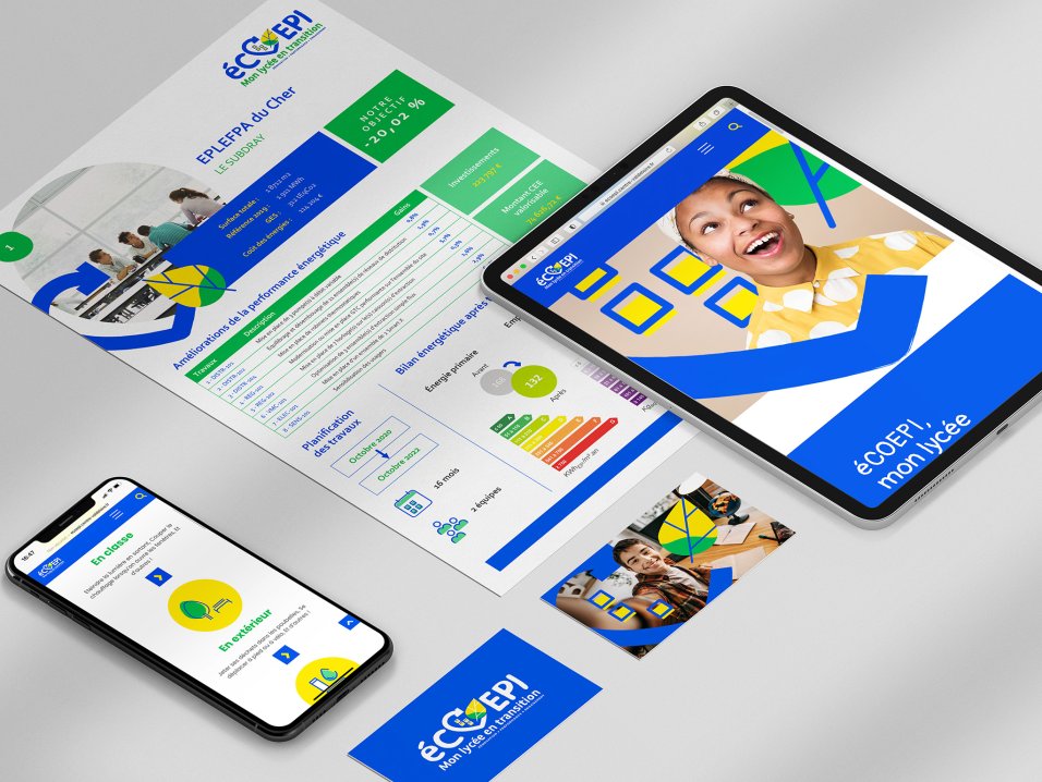 Identité et site vitrine éCOEPI Engie par l'agence Kromi