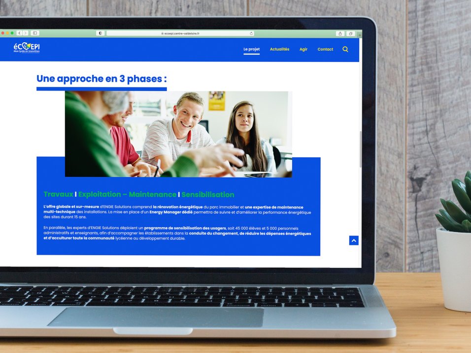 Identité et site vitrine éCOEPI Engie par l'agence Kromi