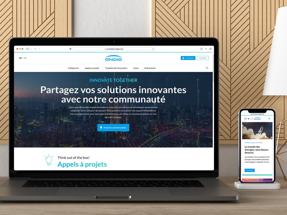 Plateforme d’Open-Innovation Engie par l'agence Kromi Plateforme d’Open-Innovation Engie par l'agence Kromi