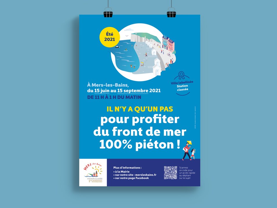 Campagne de communication Mairie Mers les Bains par l'agence Kromi Campagne de communication Mairie Mers les Bains par l'agence Kromi
