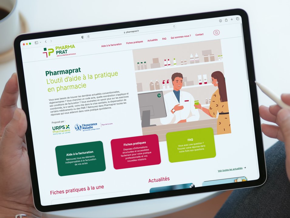 Conception d’une plateforme d’aide URPS Pays de la Loire par l'agence Kromi 