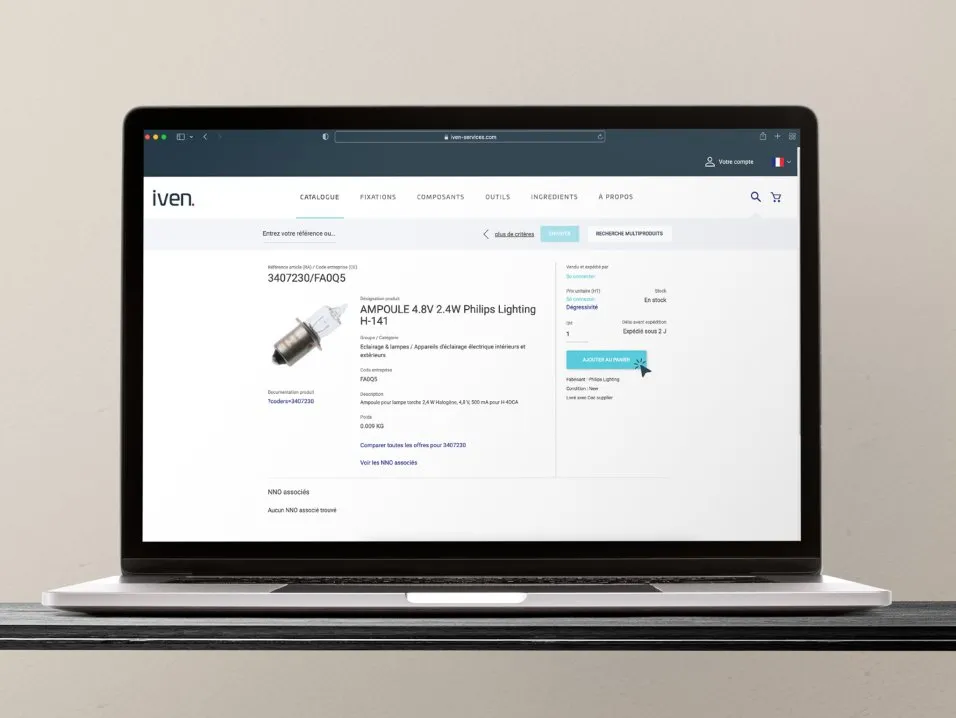 Marketplace IVEN par l'agence Kromi