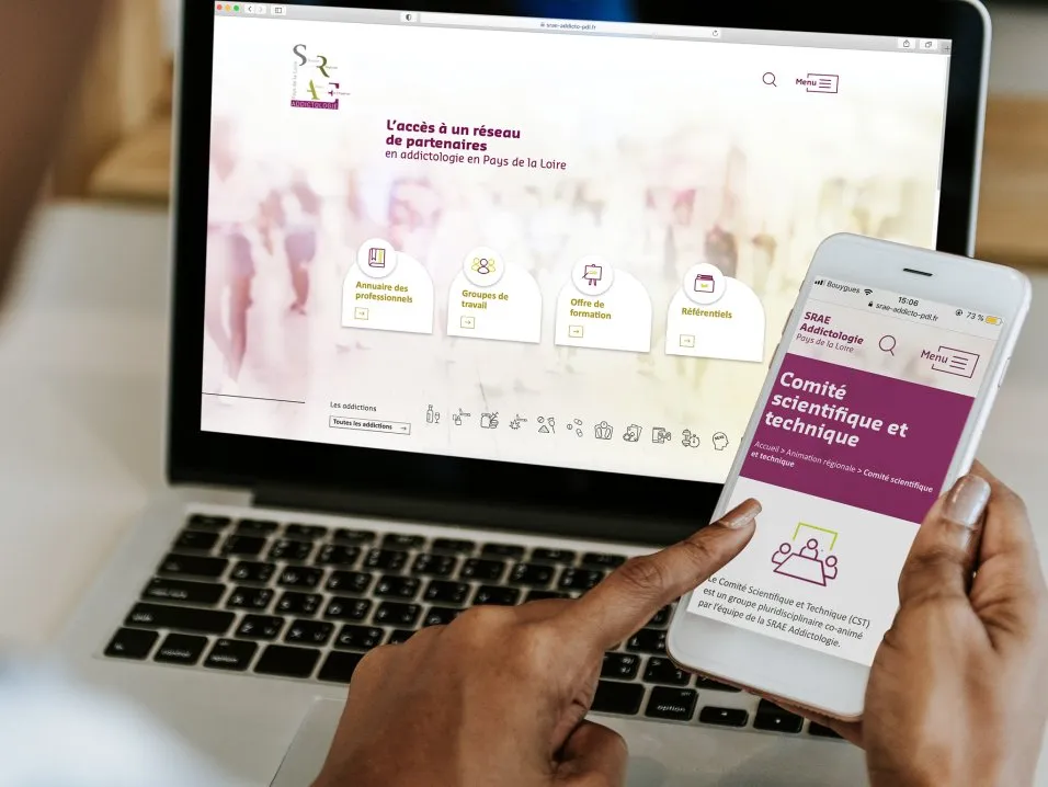 Site institutionnel Addictologie par l'agence Kromi Site institutionnel Addictologie par l'agence Kromi