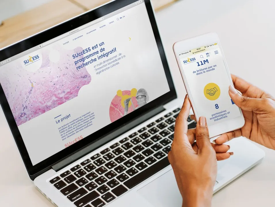 Site internet RHU SUccESS par l'agence Kromi
