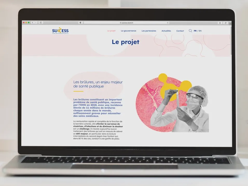 Site internet RHU SUccESS par l'agence Kromi